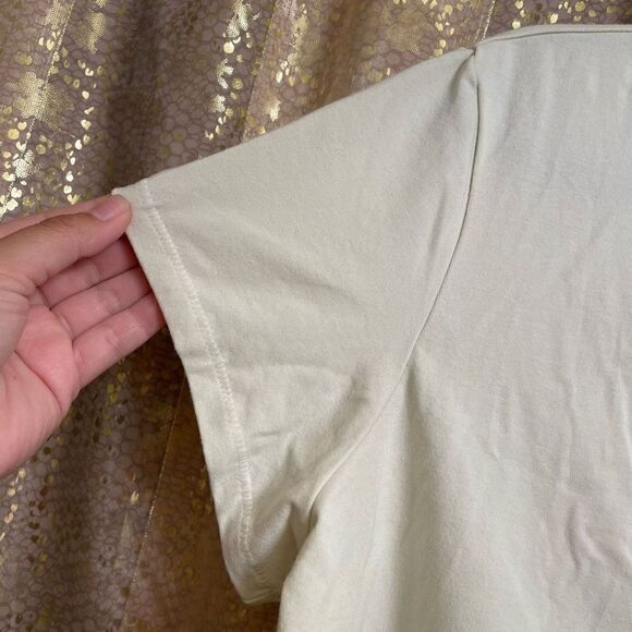 SKIMS Cotton Jersey Cropped Short Sleeve T-Shirt, Bone 3X NWT - Picture 2 of 6